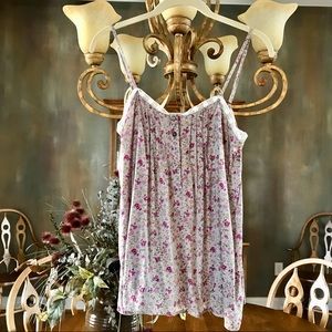 Floral Spaghetti Strap Top